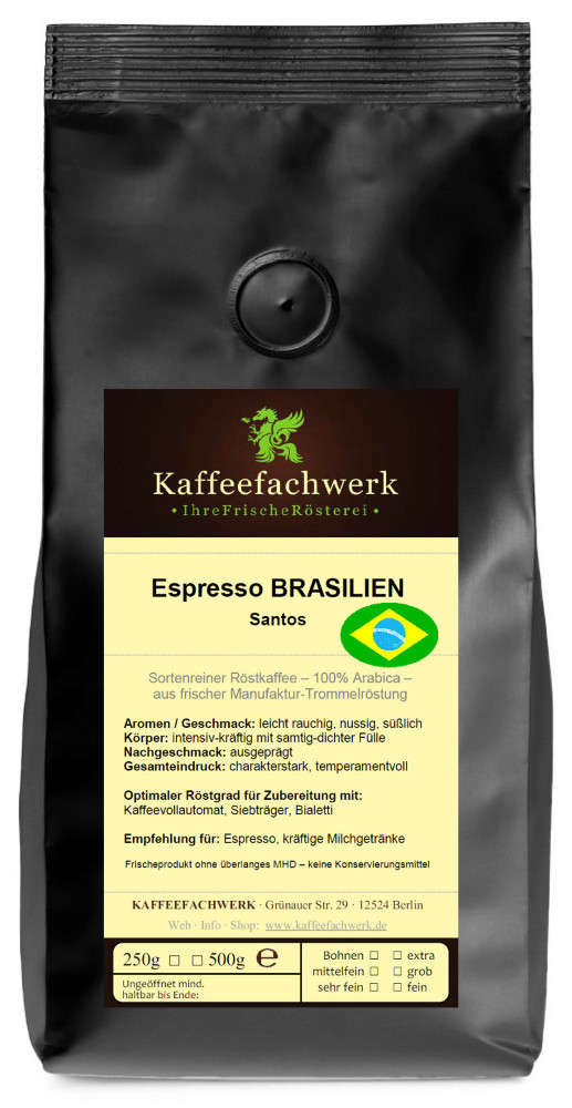 Espresso Brasilien Santos