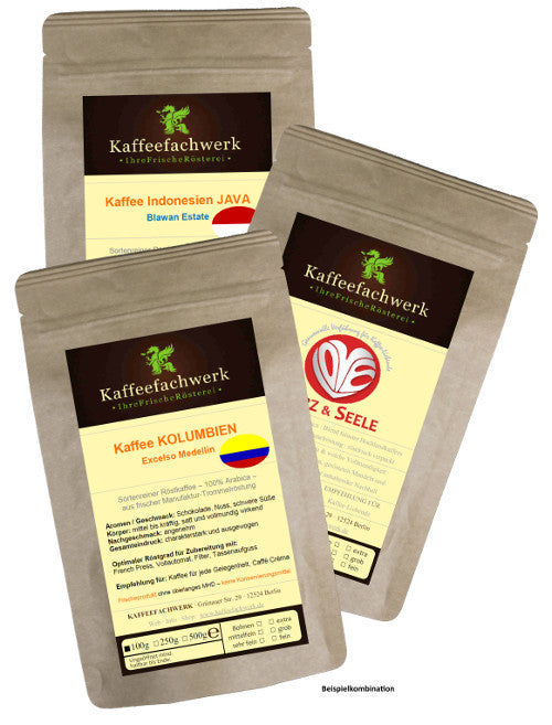 Probierpaket Kaffee nach Wahl 3x100g