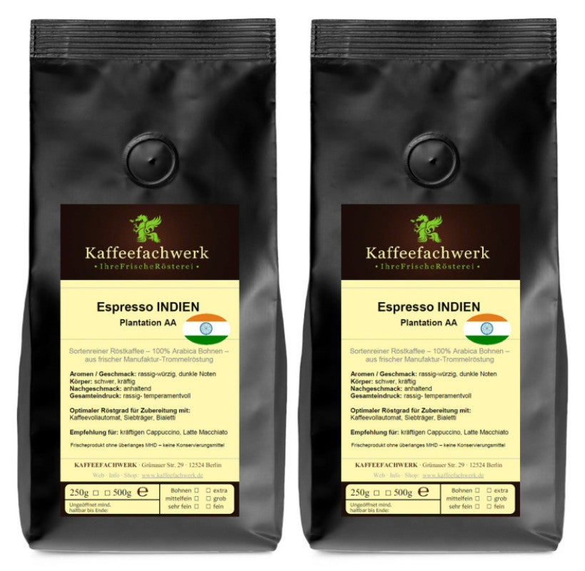 Espresso Indien Arabica Plantation AA