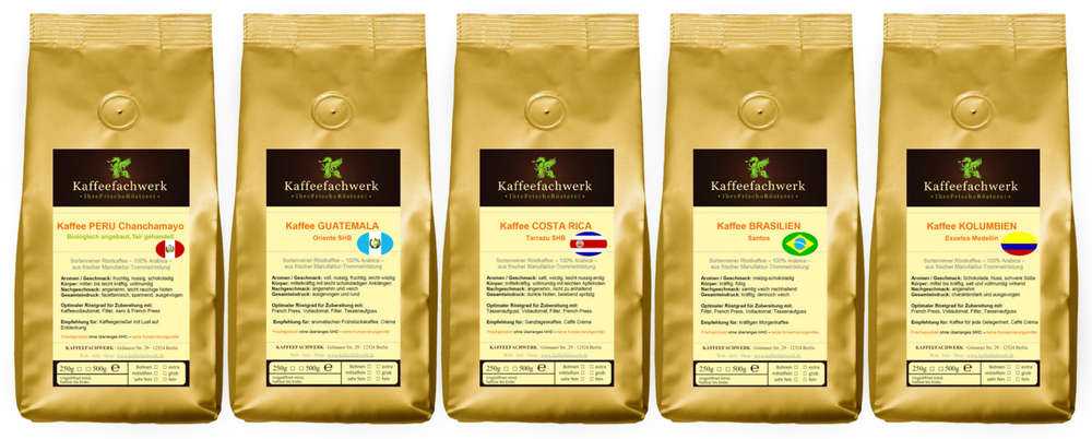 Probierpaket Lateinamerika Kaffee