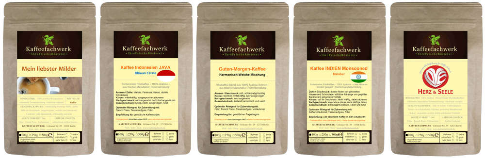 Säurearmer Kaffee Probierpaket