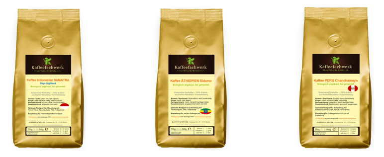 Probierpaket Kaffee aus Bio-Anbau Organic