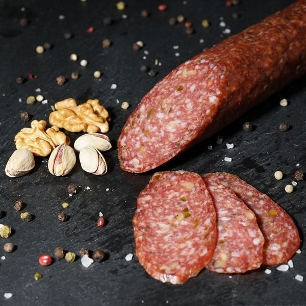 Walnuss-Pistazien Salami