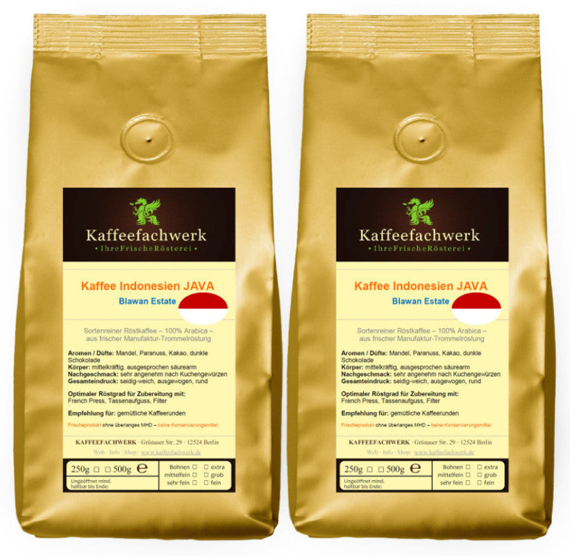 Indonesien Java Blawan Estate Arabica Kaffee