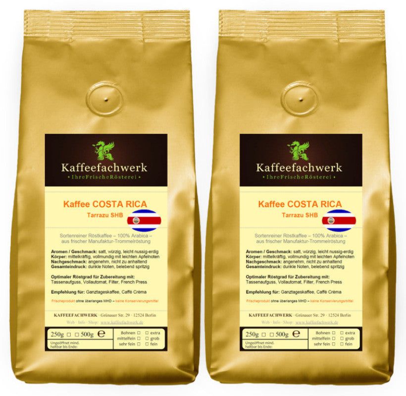 Costa Rica Tarrazu SHB Arabica Kaffee