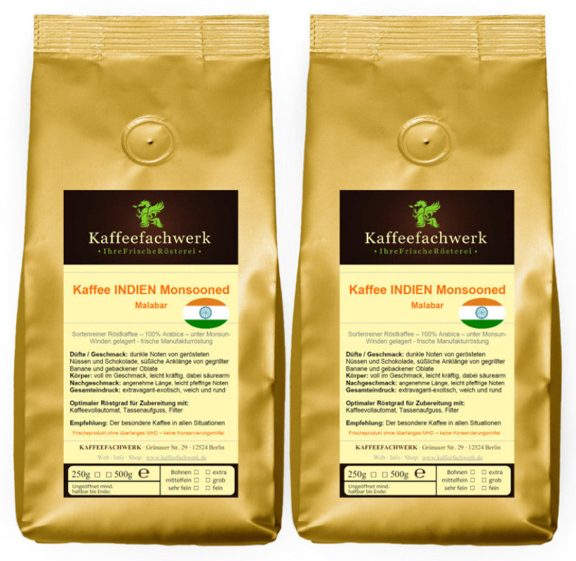Monsunkaffee Indien Monsooned Malabar