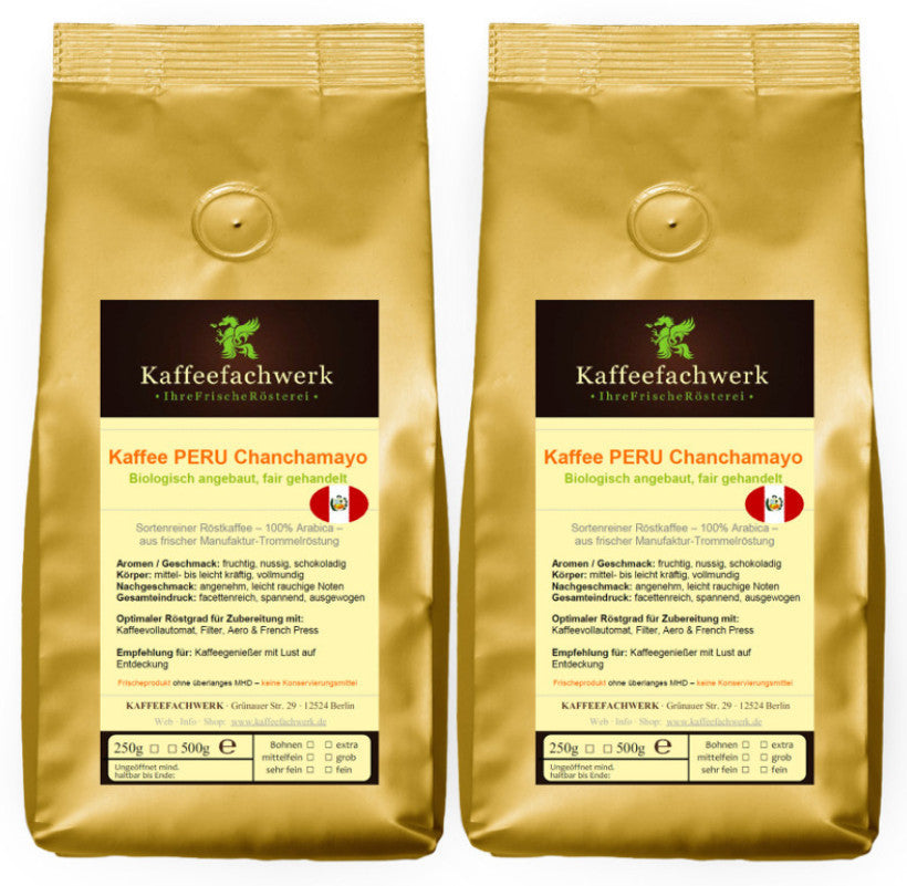 Peru Chanchamayo Arabica Kaffee aus Bio Anbau