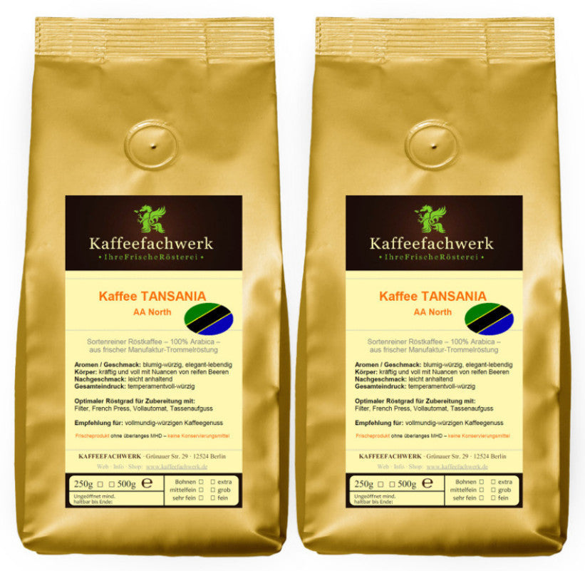 Tansania AA North Arabica Kaffee