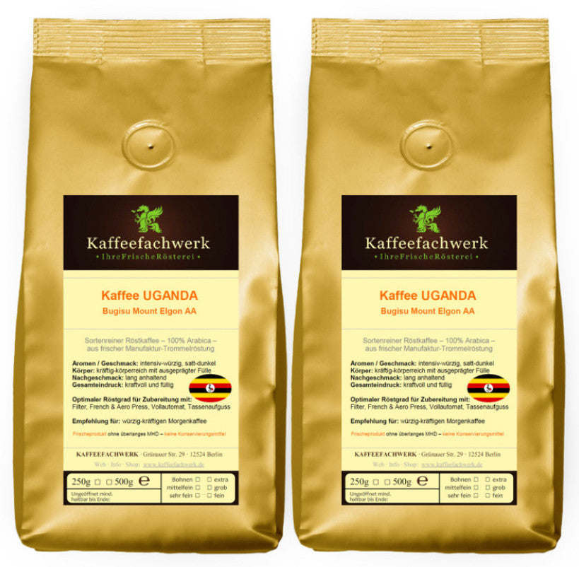Uganda Bugisu AA Mount Elgon Arabica Kaffee