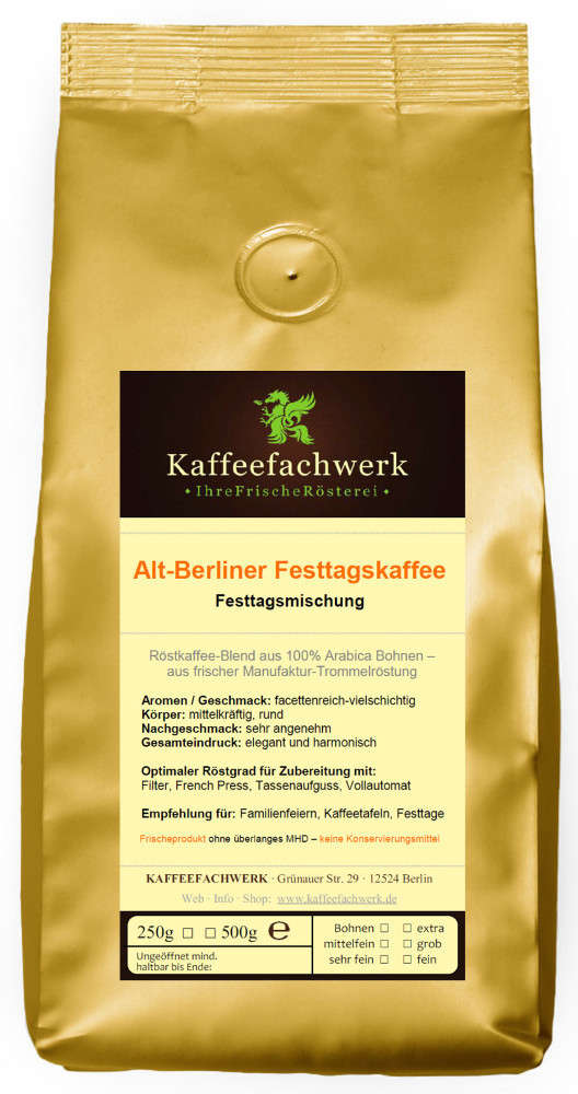 Alt-Berliner Festtagskaffee Arabica Blend