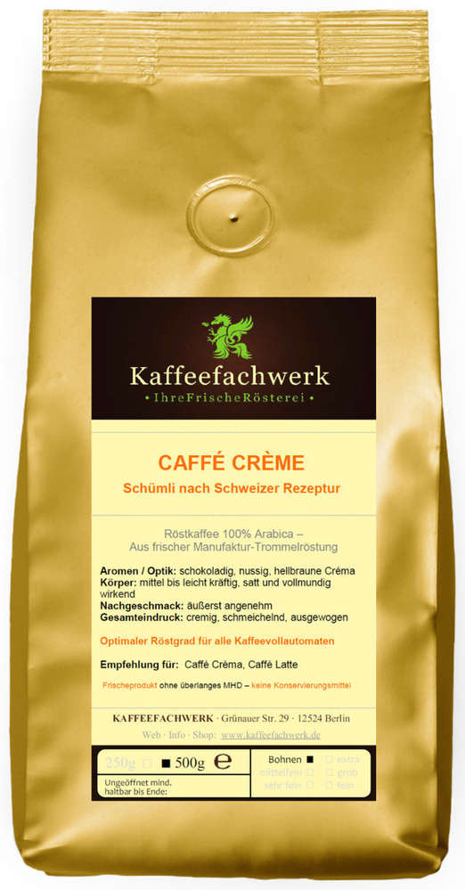 Café Creme Schümli nach Schweizer Rezeptur
