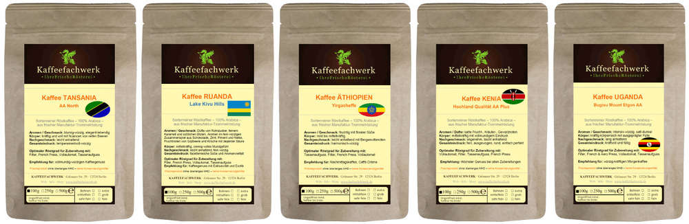 Probierpaket Afrika Kaffee