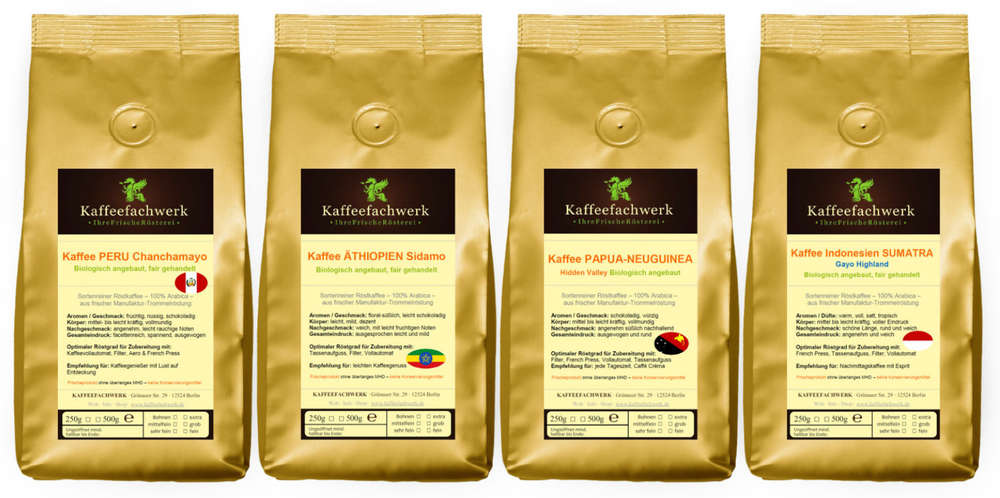 Probierpaket Kaffee aus Bio-Anbau Organic
