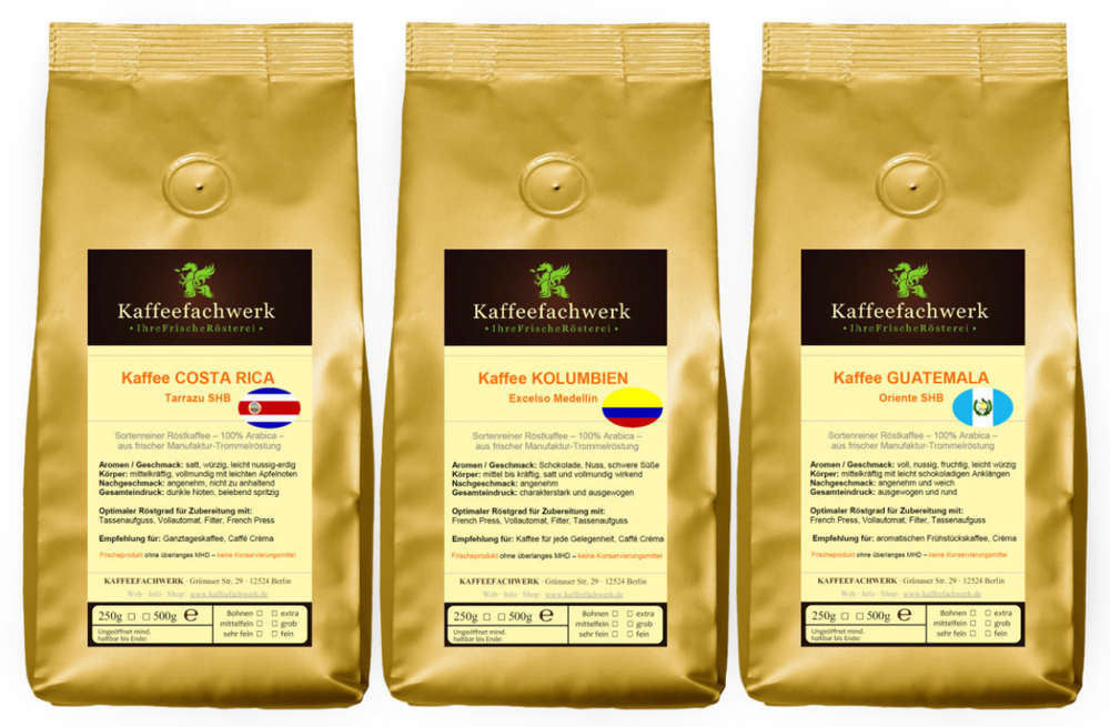 Probierpaket Lateinamerika Kaffee