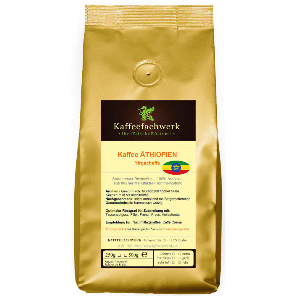 Äthiopien Yirgacheffe Kaffee 500g