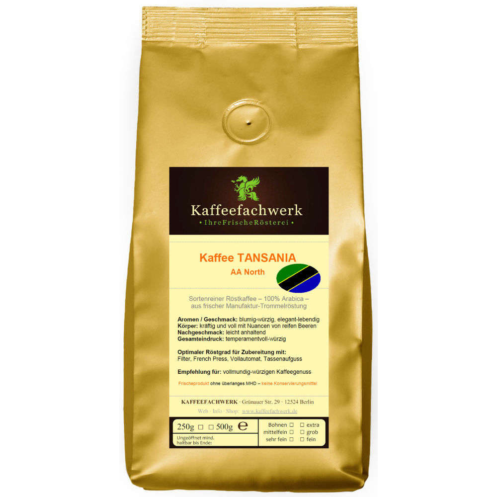 Tansania AA North Arabica Kaffee