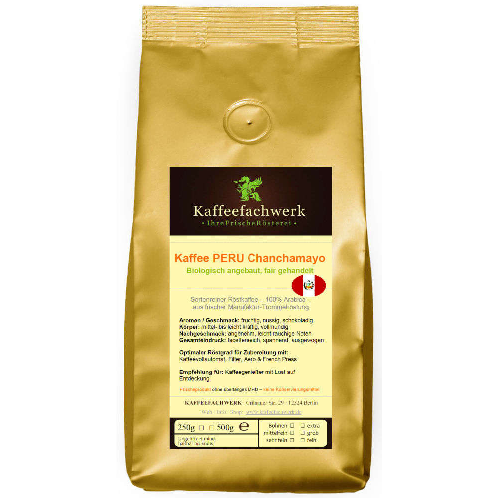 Peru Chanchamayo Arabica Kaffee aus Bio Anbau