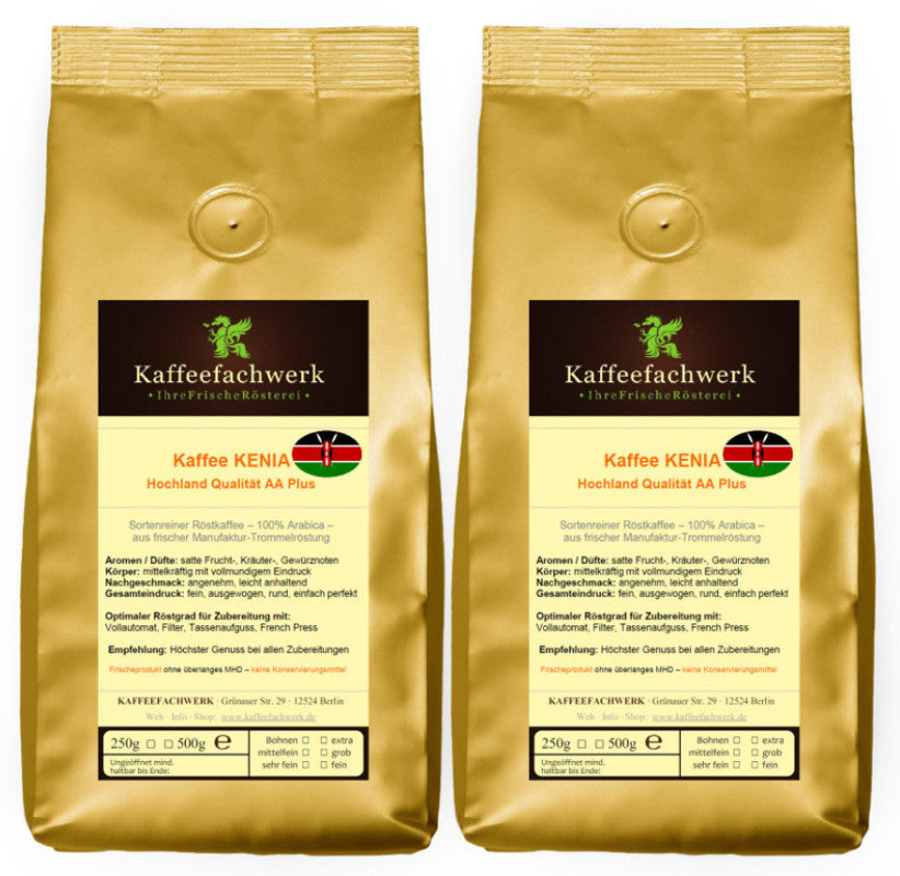 Kenia AA Plus Arabica Hochland Kaffee