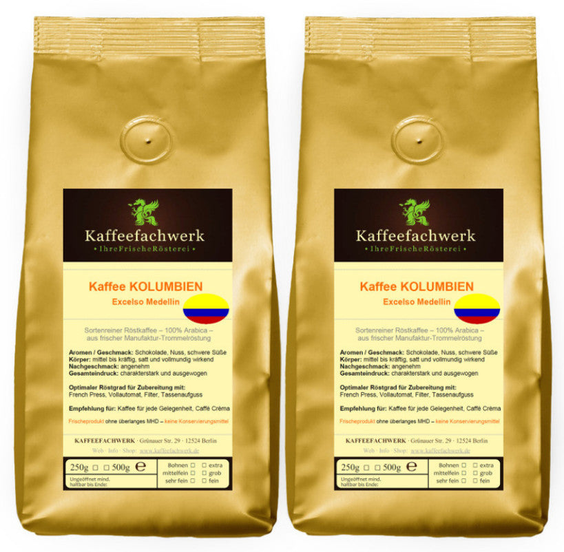 Kolumbien Excelso Medellin Arabica Kaffee