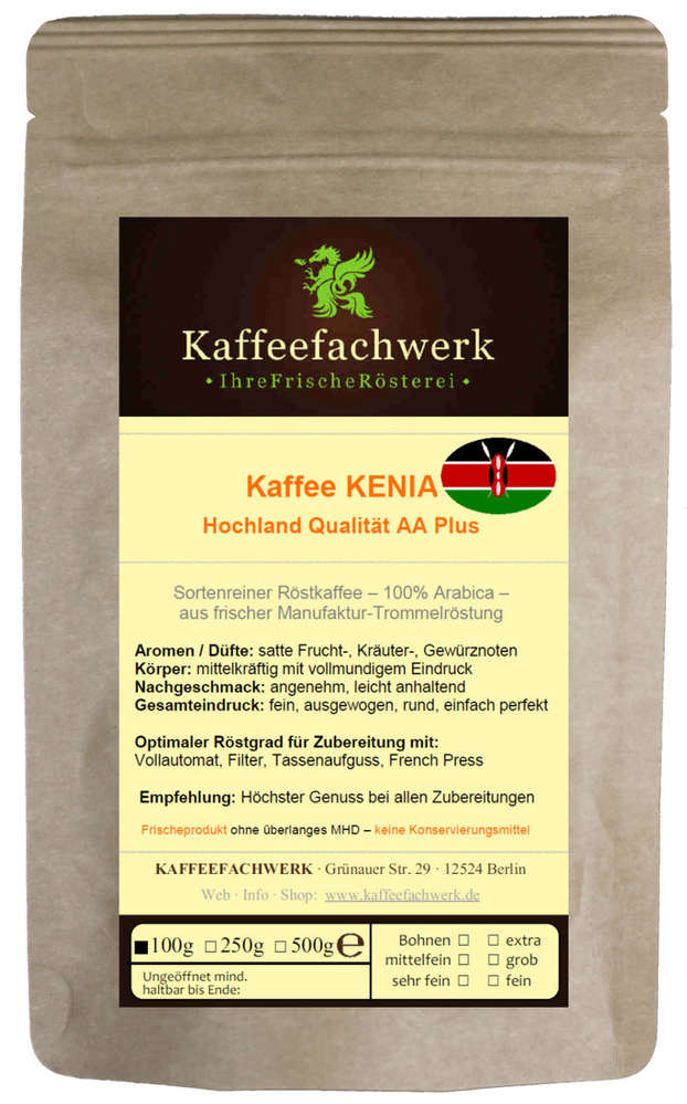 Single Origin Kaffee 100g nach Wahl